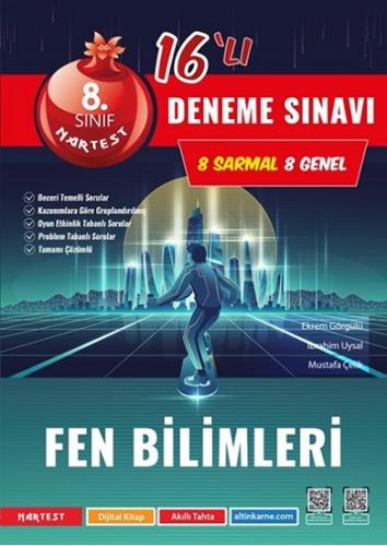 Nartest 8. Sınıf Mod Fen Bilimleri 16 Deneme Sınavı