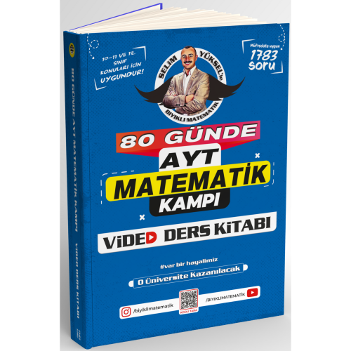 Bıyıklı Matematik 80 Günde AYT Matematik Video Ders Kitabı 2024