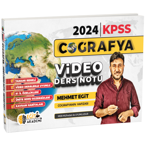 Mehmet Eğit KPSS Coğrafya Video Ders Notları 2024