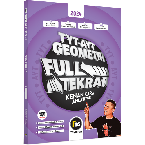 F10 Kenan Kara TYT AYT Geometri Full Tekrar Video Ders Kitabı