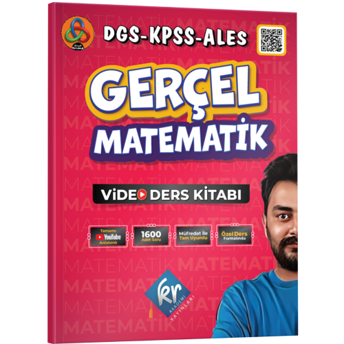 Kr Akademi Gerçel Matematik DGS KPSS ALES Video Ders Kitabı 2024