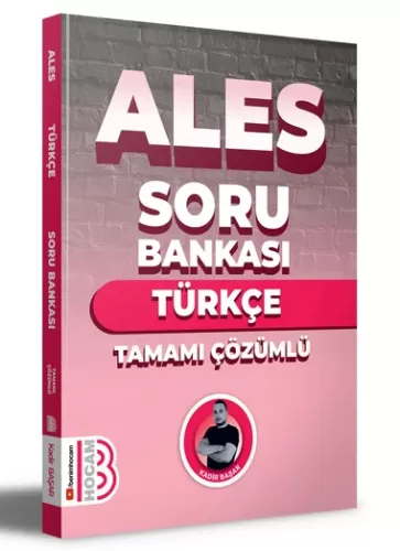 Benim Hocam ALES Türkçe Tamamı Çözümlü Soru Bankası 2024