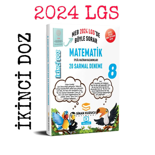 Sinan Kuzucu 8. Sınıf İkinci Doz Matematik Sarmal Deneme 2024