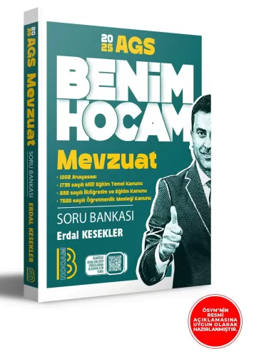 Benim Hocam AGS Mevzuat Tamamı Çözümlü Soru Bankası 2025