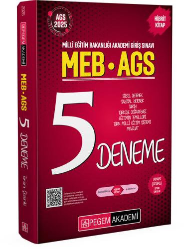 Pegem MEB AGS Tamamı Çözümlü 5 Deneme 2025