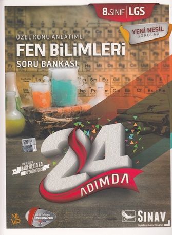 Sınav 8. Sınıf LGS Fen Bilimleri 24 Adımda Soru Bankası