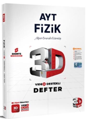 3D AYT Fizik Video Destekli Defter