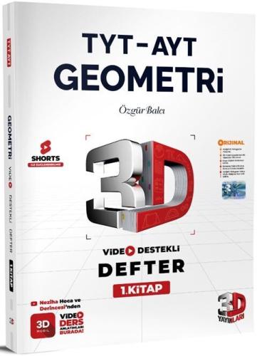 3D TYT AYT Geometri Video Destekli Defter 2025