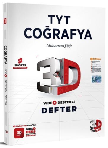 3D TYT Coğrafya Video Destekli Defter