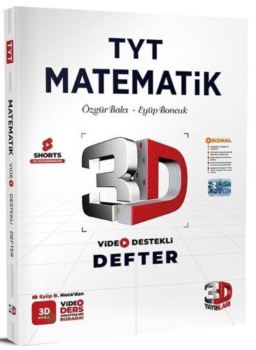 3D TYT Matematik Video Destekli Defter 2023