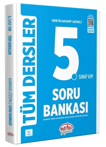 Editör 5. Sınıf VIP Tüm Dersler Soru Bankası 2025