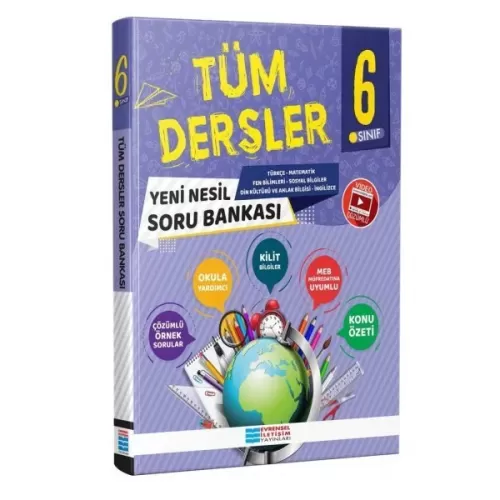 Evrensel İletişim 6. Sınıf Tüm Dersler Soru Bankası