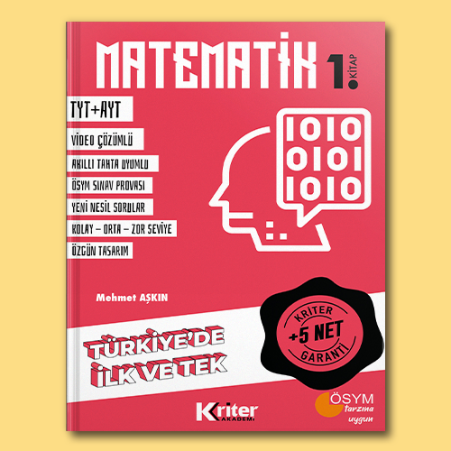 Kriter TYT AYT Matematik 5 Net Garanti 1. Kitap