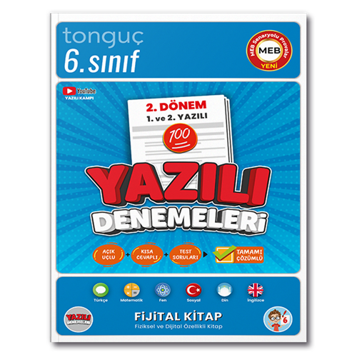 Tonguç Akademi 6. Sınıf Yazılı Denemeleri 2. Dönem 1 ve 2. Yazılı