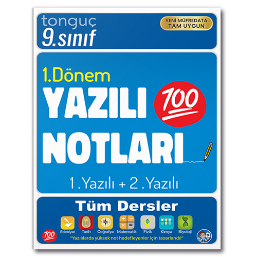 Tonguç Akademi 9. Sınıf Yazılı Notları 1. Dönem 1 ve 2. Yazılı 2025