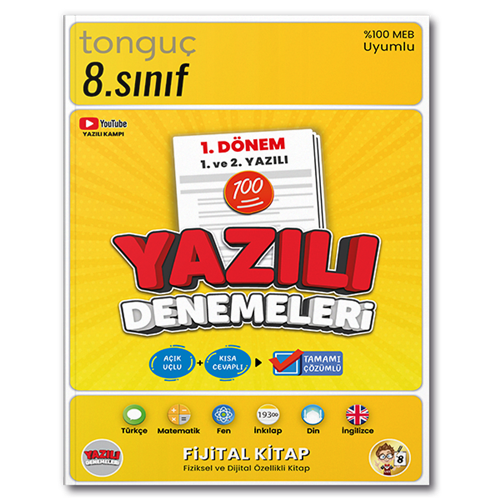 Tonguç Akademi 8. Sınıf Yazılı Denemeleri 1. Dönem 1 ve 2. Yazılı