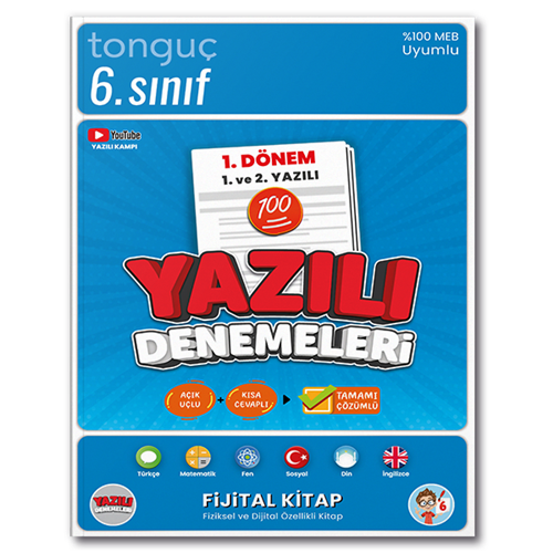 Tonguç Akademi 6. Sınıf Yazılı Denemeleri 1. Dönem 1. ve 2. Yazılı 202