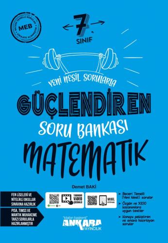 Ankara 7. Sınıf Matematik Güçlendiren Soru Bankası
