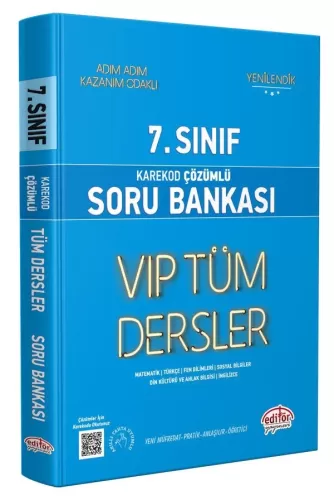 Editör 7. Sınıf VIP Tüm Dersler Soru Bankası