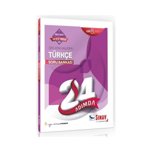 Sınav 8. Sınıf LGS Türkçe 24 Adımda Özel Konu Anlatımlı Soru Bankası