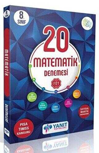 Yanıt 8. Sınıf Matematik Video Çözümlü 20 Deneme