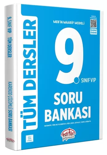 Editör 9. Sınıf VİP Tüm Dersler Soru Bankası 2025