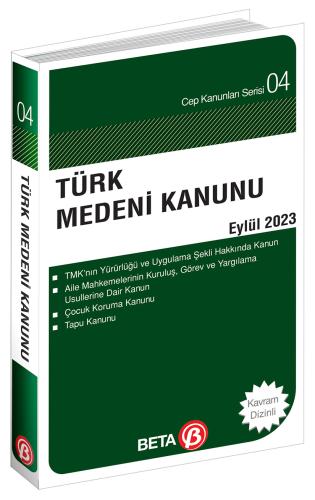 Türk Medeni Kanunu Cep Serisi Eylül 2023