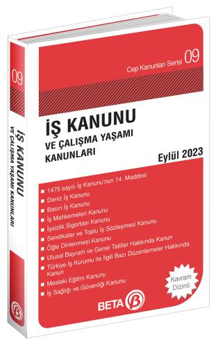 İş Kanunu ve Çalışma Yaşamı Kanunları Eylül 2023