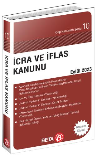 İcra ve İflas Kanunu Cep Serisi Eylül 2023