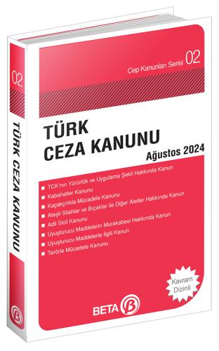 Türk Ceza Kanunu Cep Serisi Eylül 2024