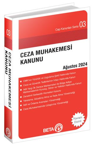 Ceza Muhakemesi Kanunu Cep Serisi Eylül 2024