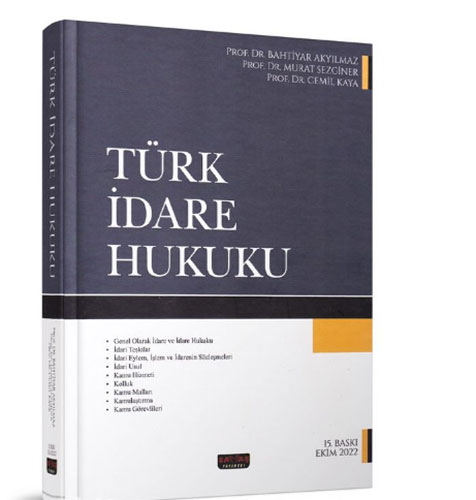 Türk İdare Hukuku Ciltli