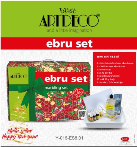 Artdeco Ebru Başlangıç Seti 8 Renk