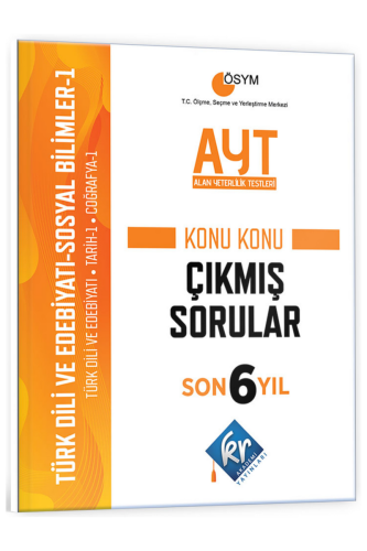 KR Akademi AYT Türk Dili Edebiyatı Sosyal Bilimler 1 Son 6 Yıl Konu Ko