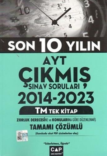 Çap AYT Tek Kitap TM Çıkmış Soruları