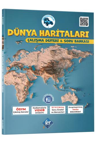 KR Akademi Coğrafyanın Kodları Dünya Haritaları Çalışma Defteri ve Sor