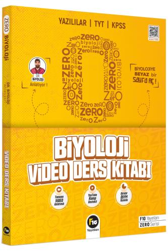 F10 Dr. Biyoloji Barış Hoca Zero Serisi Biyoloji Video Ders Kitabı