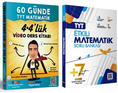 Etkili Matematik TYT Matematik Soru Bankası ve 60 Günde TYT Matematik 