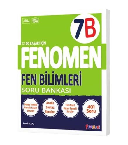 Fenomen 7. Sınıf Fen Bilimleri Soru Bankası B