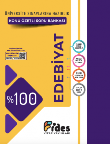 Fides 100 ÖSYM Soru Tipleriyle Edebiyat Konu Özetli Soru Bankası