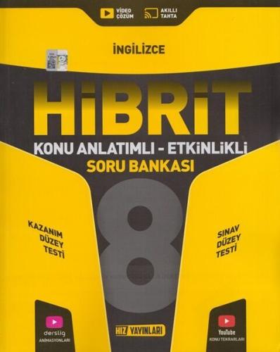 Hız 8. Sınıf İngilizce HİBRİT Konu Anlatımlı Etkinlikli Soru Bankası