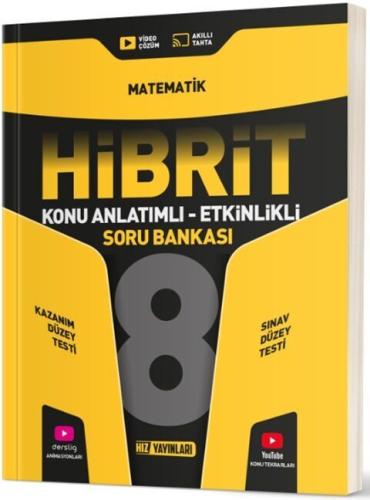 Hız 8. Sınıf Matematik HİBRİT Konu Anlatımlı Etkinlikli Soru Bankası