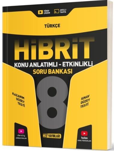 Hız 8. Sınıf Türkçe HİBRİT Konu Anlatımlı Etkinlikli Soru Bankası