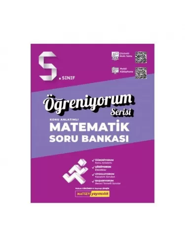 Matsev 5. Sınıf Matematik Konu Anlatımlı Soru Bankası Öğreniyorum Seri