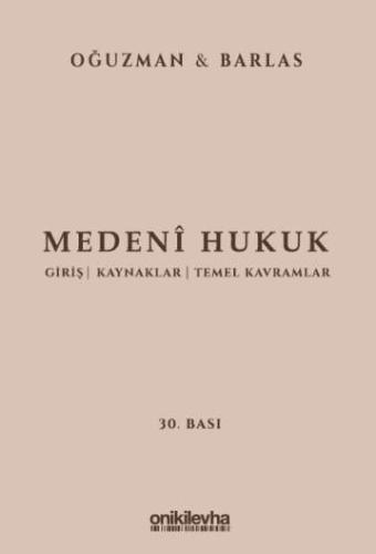 Medeni Hukuk 30.baskı Ciltli