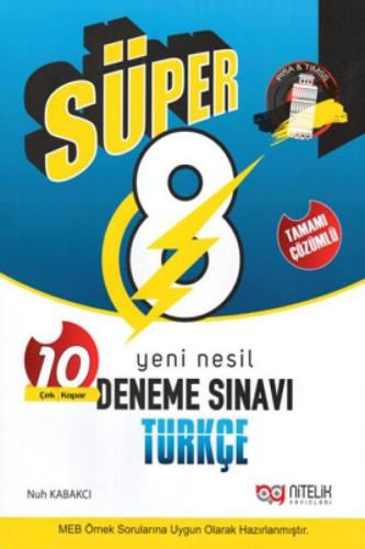 Nitelik 8. Sınıf Süper Türkçe 10 Deneme