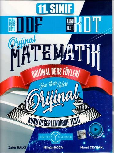 Orijinal 11. Sınıf Matematik ODF KDT Seti