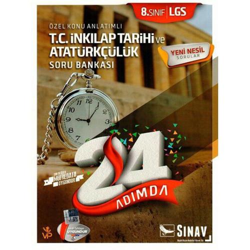 Sınav 8. Sınıf LGS T.C. İnkılap Tarihi ve Atatürkçülük 24 Adımda Özel 