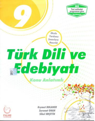 Palme 9. Sınıf Türk Dili Ve Edebiyatı Konu Anlatımlı