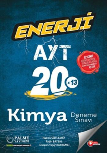 Palme AYT Kimya Enerji 20x13 Deneme Özel 2023 1. Dönem